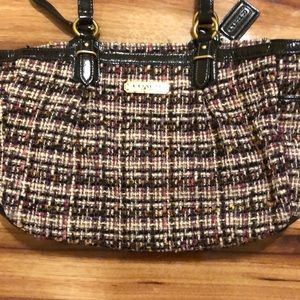 Coach tweed purse